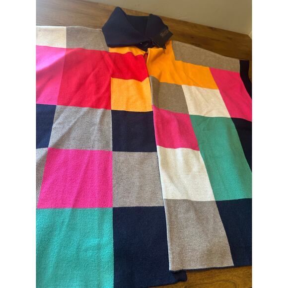 Renuar Ladies Sweater Colorful O/S Square Pattern NWT - Picture 9 of 14